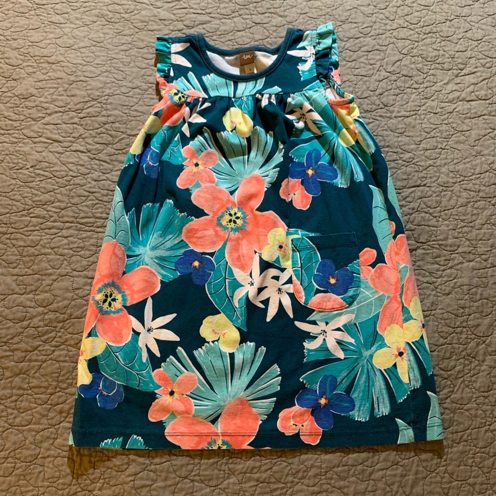 [Size 5] EUC Tea Collection Hibiscus Dress 🌺
